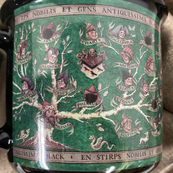 RARE LitJoy Exclusive Harry Potter Black Family Tapestry Mug 4” Diameter - Picture 13 of 16